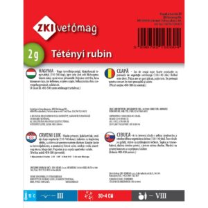 Hagyma Tétényi rubin / ZKI vetőmag