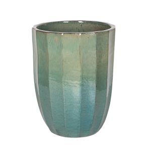 Harlow Rib Vase kerámia növénytartó mentazöld